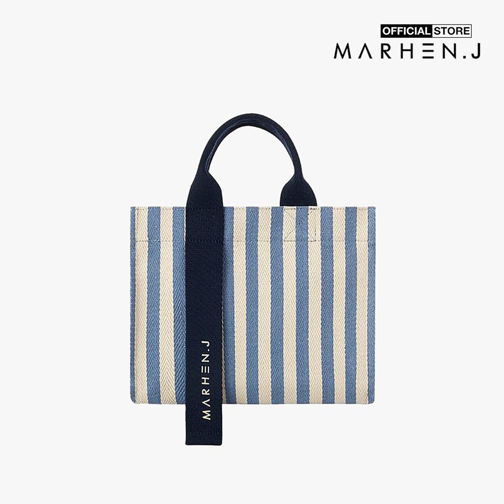 Marhen.J - Túi đeo vai chữ nhật sọc kẻ Rico Mini MJ19BRCOMNST-BU