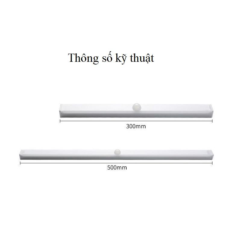 Đèn led cảm ứng hồng ngoại dạng thanh dài 30cm - 50cm ITNL502-5 - Dùng cho tủ quần áo, bếp, cầu thang, chơi tiktok