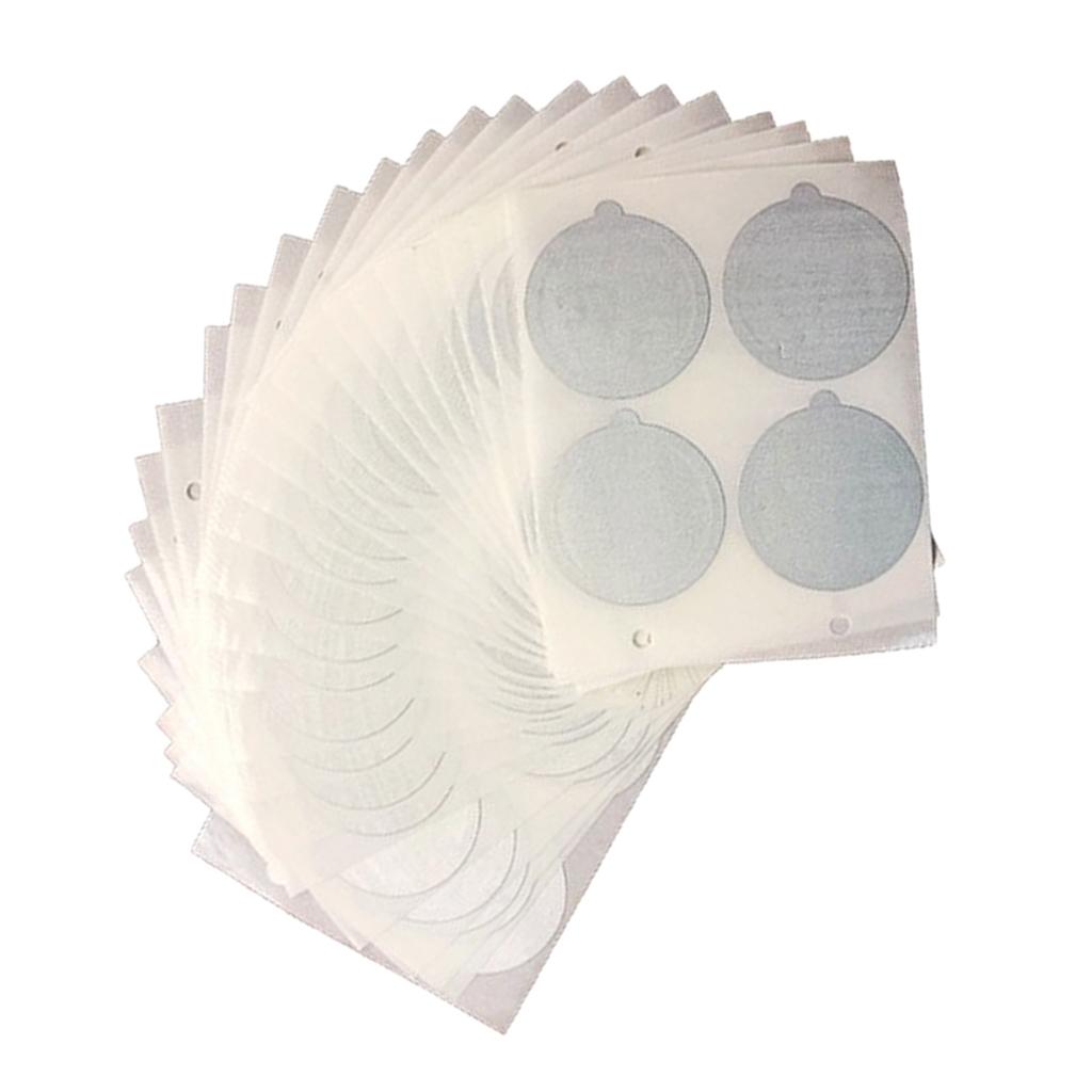 100pcs Single Reusable Cups Filter Aluminum Espresso Lids For Coffee Makers
