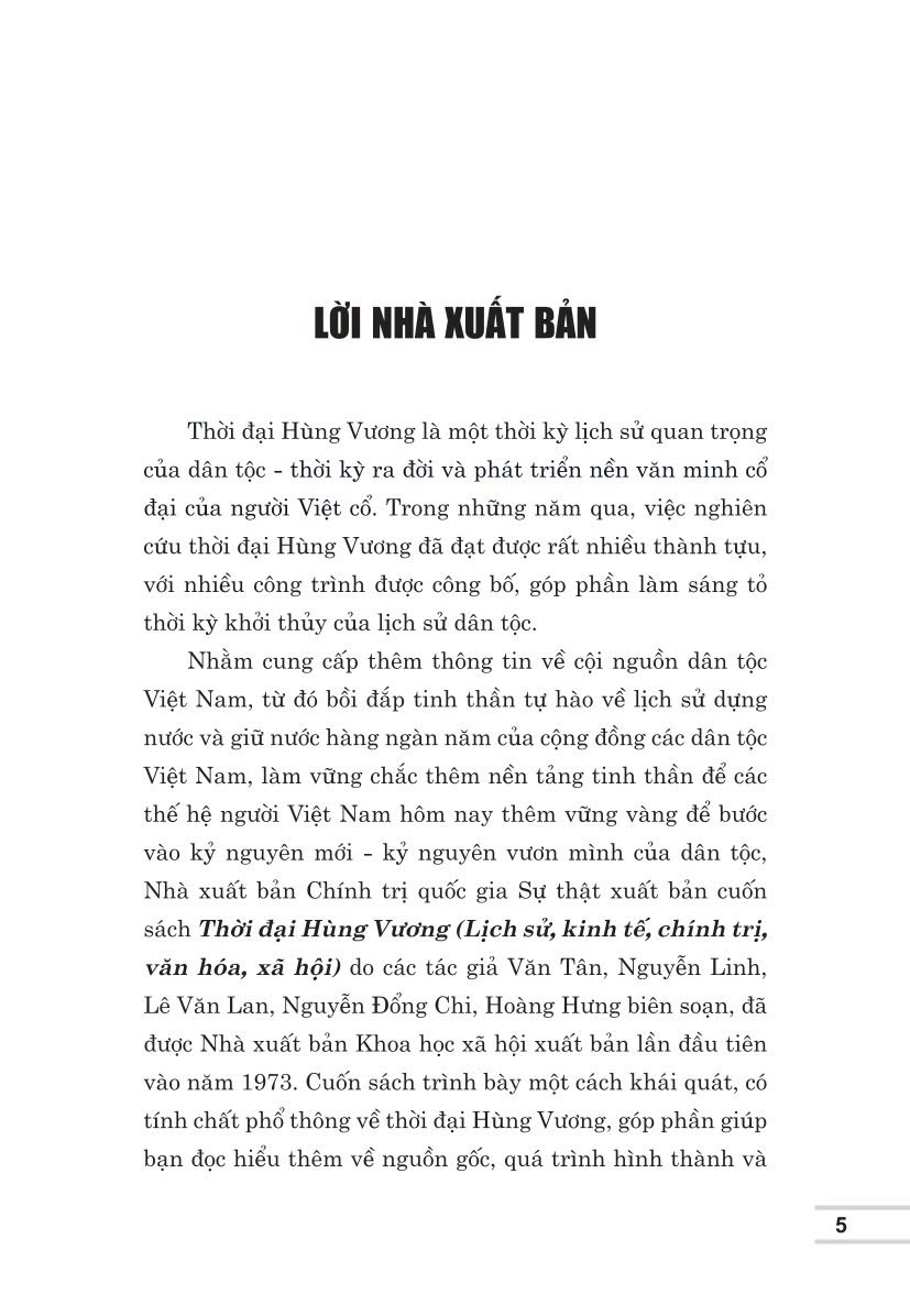 Thời đại Hùng Vương (Lịch sử - Kinh tế - Chính trị - Văn hóa - Xã hội)