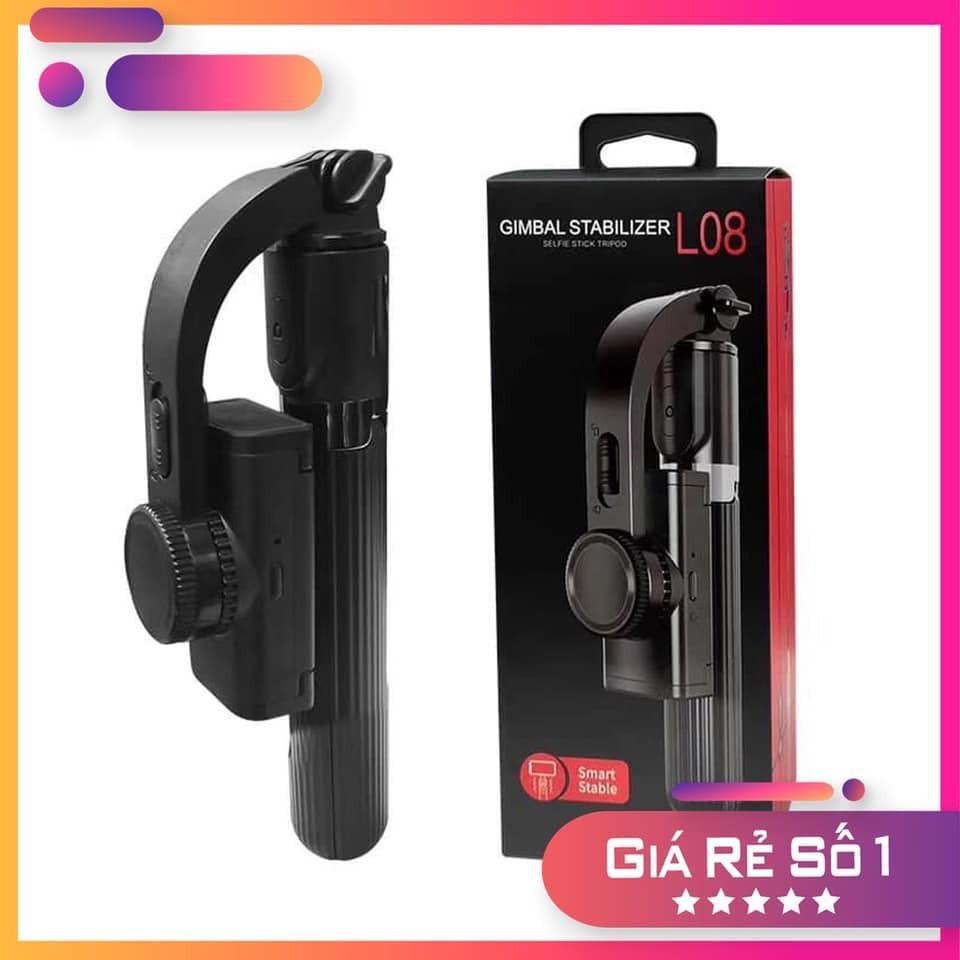 Gậy chống Rung Gimbal Stabilizer L08, Có 3 chân đỡ, Tặng kèm nút bấm bluetooth |Dũng 1