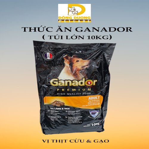 [Siêu Sale] Thức ăn Ganador cho chó trưởng thành vị thịt cừu &amp; gạo - Lamb &amp; Rice bao 10kg