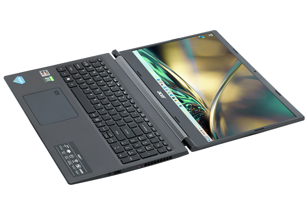 Laptop Acer Aspire 7 A715 43G R8GA R5 5625U/8GB/512GB/4GB RTX3050/15.6&quot;F/144Hz/Win11/(NH.QHDSV.002)/Đen - Hàng chính hãng