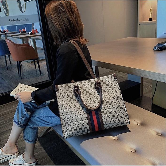 Túi xách công sở size lớn xách tay đeo vai đeo chéo đựng vừa tài liệu giấy a4 latop thoải mái DC497