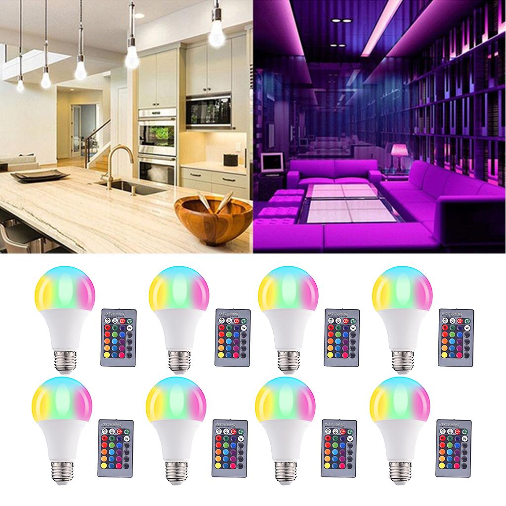 LED Color Changing Light Bulb With Remote Control Home Decoration