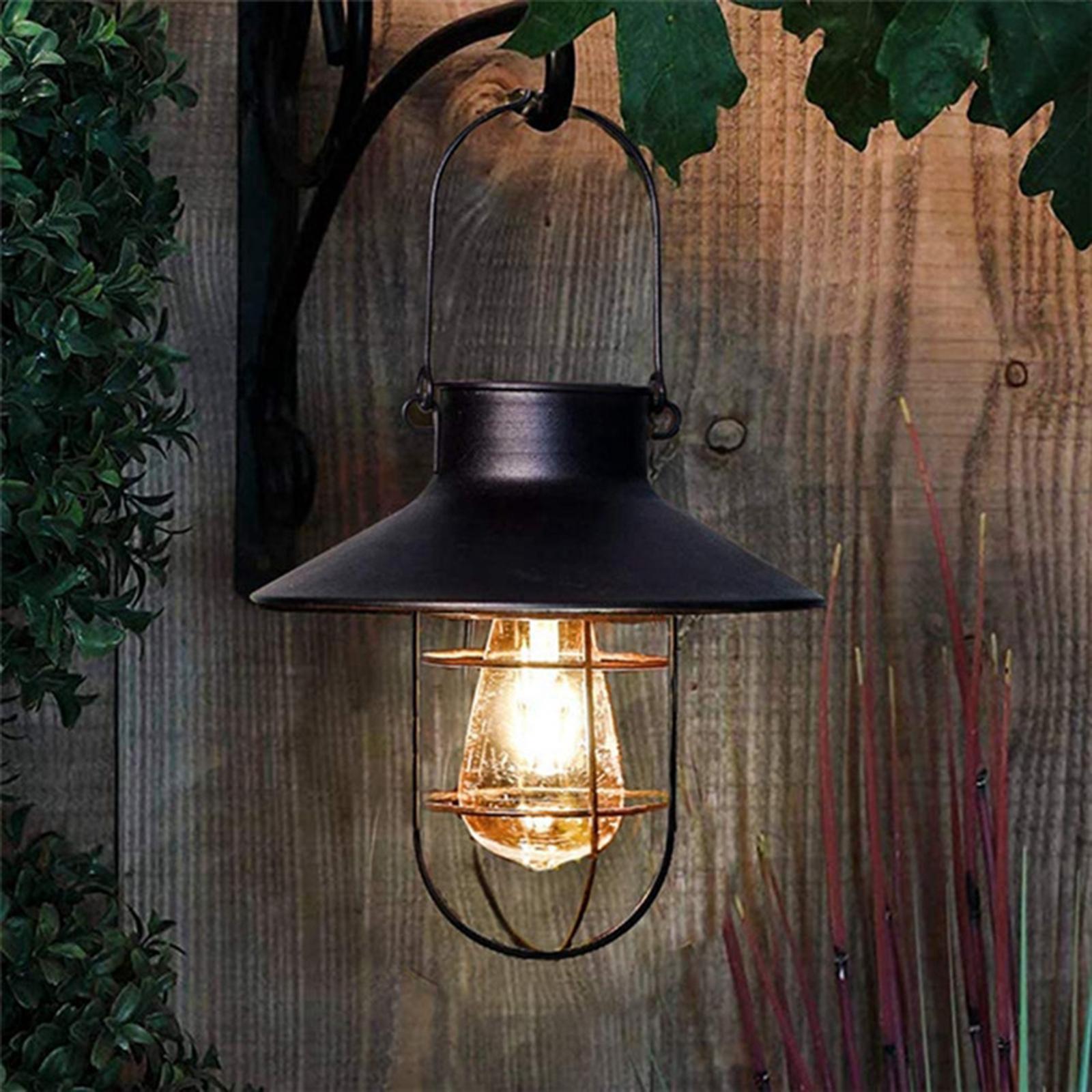 Solar Lamp Outdoor Garden Lights Black