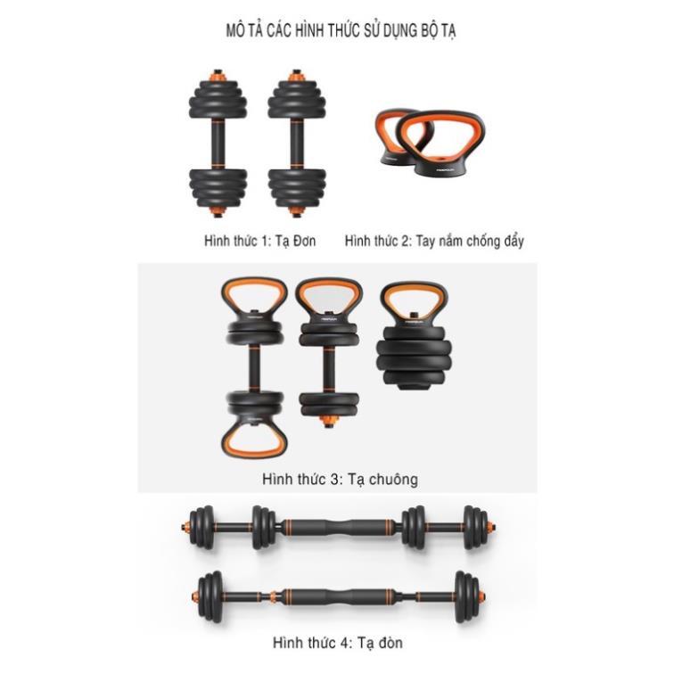 Bộ Tạ Tay FED 20kg-130220 điều chỉnh 6 in 1 đa năng