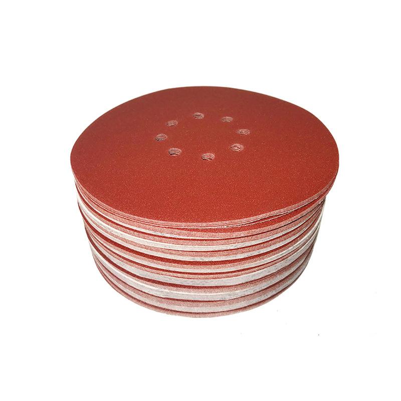 Gói 10 đĩa chà nhám đục lỗ tự dính 225 mm grit 60