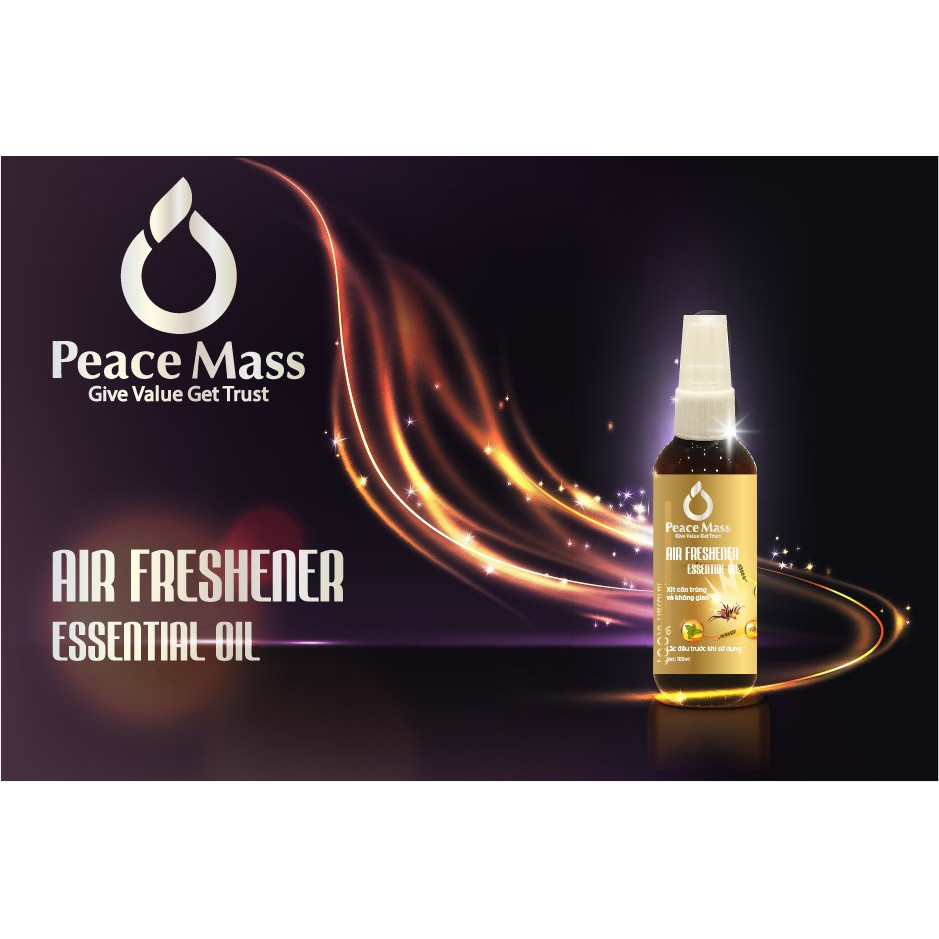 Xịt Côn Trùng và Không Gian Gốc Thực vật - Airfreshener Peace Mass (Thuộc nhóm Sản phẩm Lành tính / Hữu cơ) Chai xịt 150ml