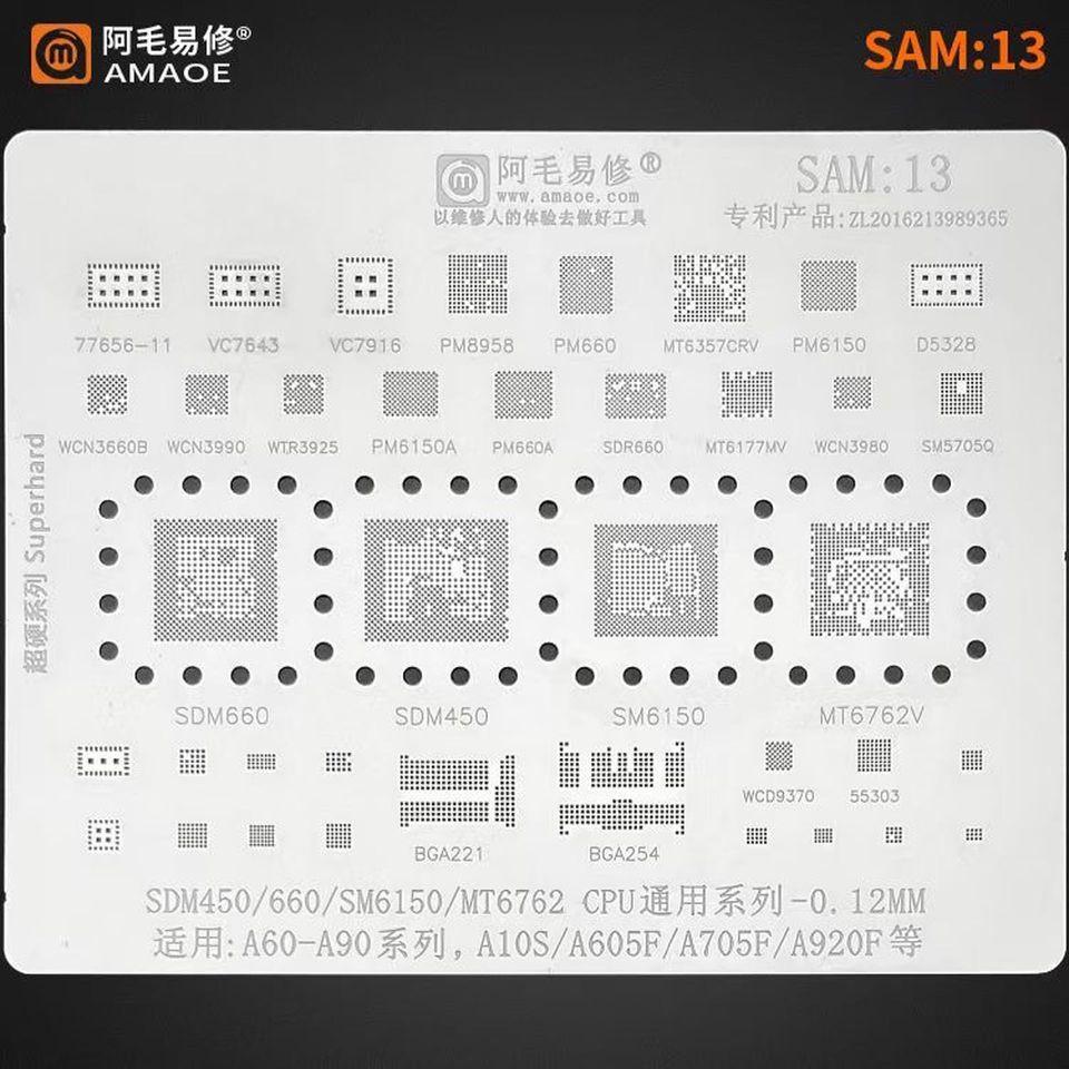 Vỉ làm chân SAM13 hỗ trợ Samsung A60-A90, A10S, A605F, A705F, A920F