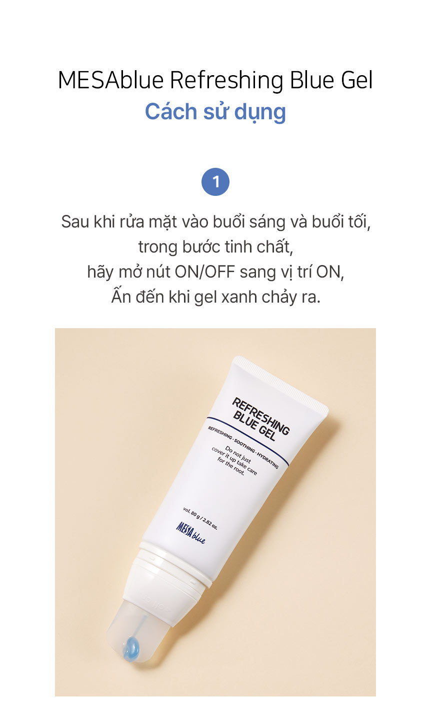 Kem Dưỡng Ẩm MESABLUE REFRESING BLUE GEL 80ml