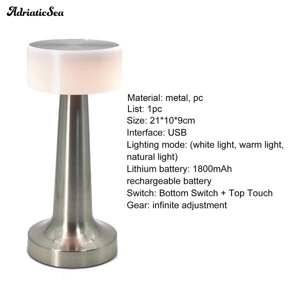 Đèn Ngủ Để Bàn Chống Trượt Có Thể Sạc Lại Tiện Dụng