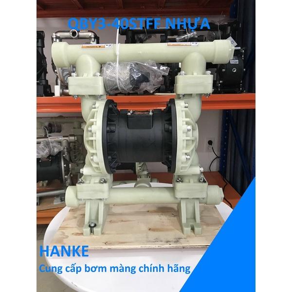 Máy bơm màng khí nén thân nhựa PP, GODO QBY3-40STFF