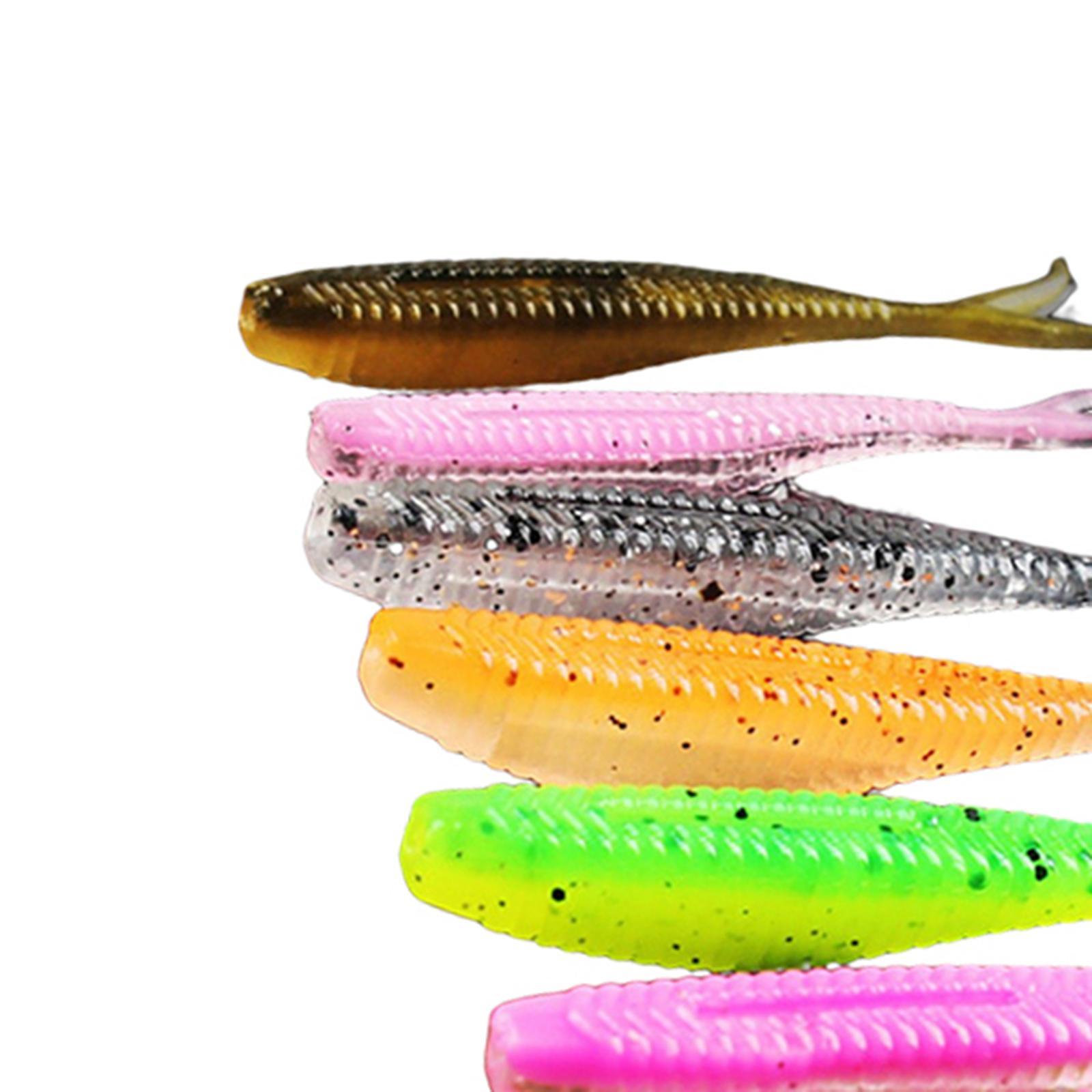 Fishing Lures Baits silicone Tackle Hooks 6cm 18pcs