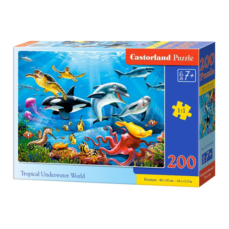 Xếp hình puzzle Tropical Underwater World 200 mảnh CASTORLAND B0222094