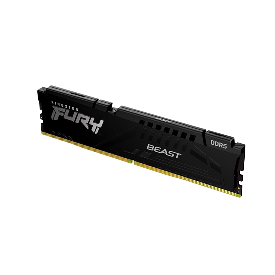 Hình ảnh Bộ nhớ RAM PC Kingston Fury Beast Black DDR5 16GB 5200MHz (KF552C40BB-16) - Hàng chính hãng