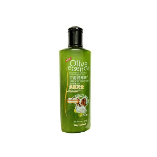 |Tặng bò que| Sữa tắm chó mèo Olive Essence thơm mát, trị ve, dưỡng lông mềm mượt