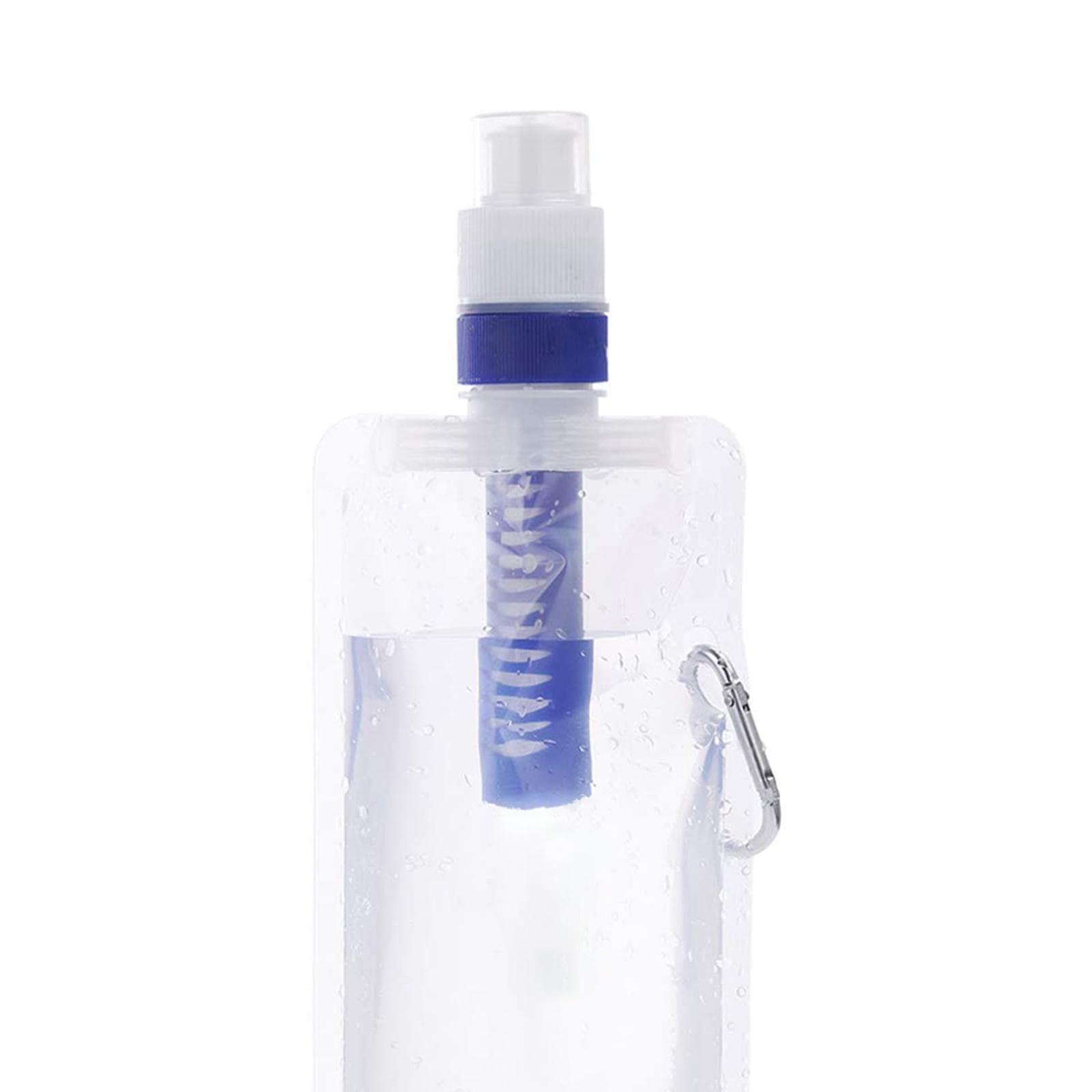 Collapsible Water Filter Canteens for Hiking, Water Bag/Bottle with Filter, Squeeze Water through a Filter, BPA Free Leakproof, Emergency Preparedness