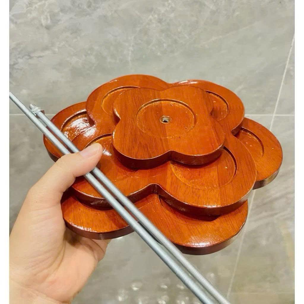 Tháp Nhựa Giả Gỗ 3 Tầng Bày Bia Nước Ngọt, Nhựa Giả Gỗ, Tháp Bày Gia Tiên Đẹp Mắt Sang Trọng