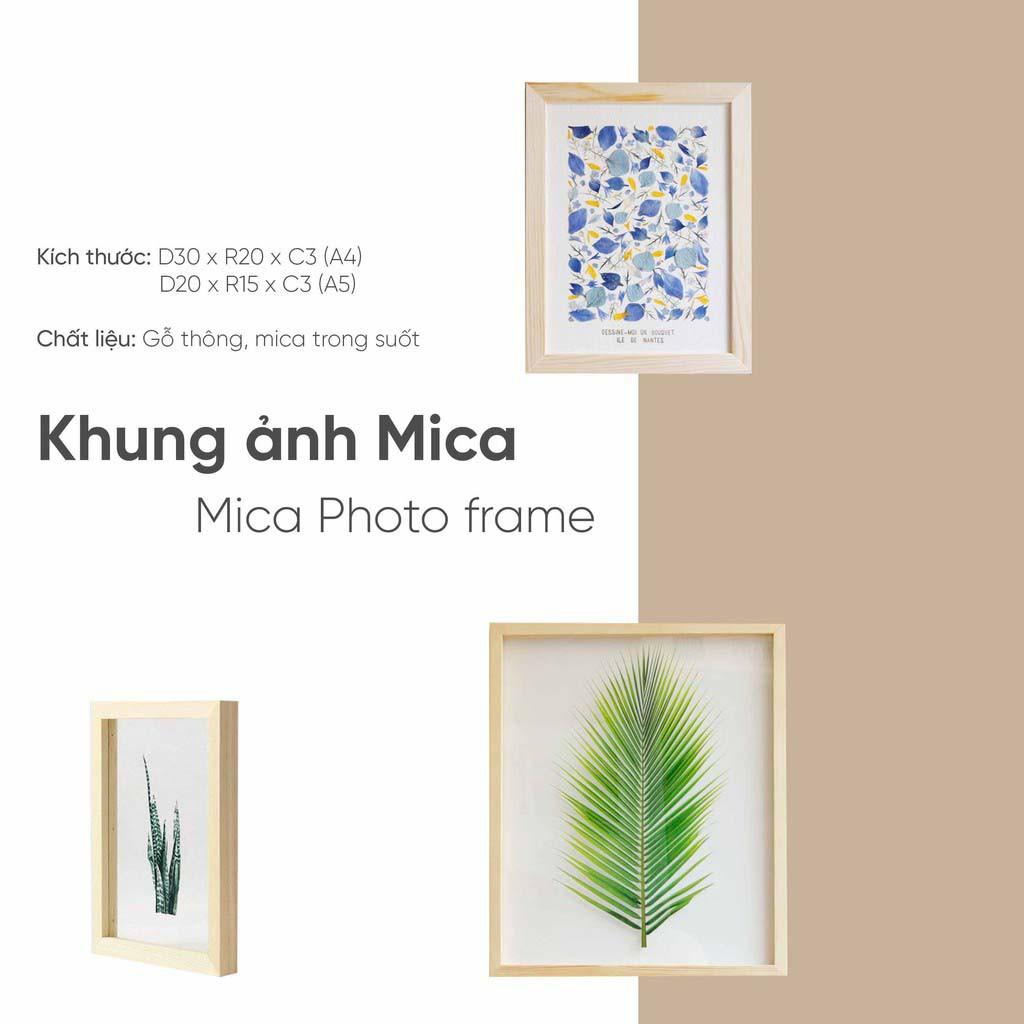 Khung Ảnh Để Bàn Size A4, A5/ Khung Tranh Bằng Gỗ Trang Trí Decor Nhà Cửa+++Dễ Tháo Lắp