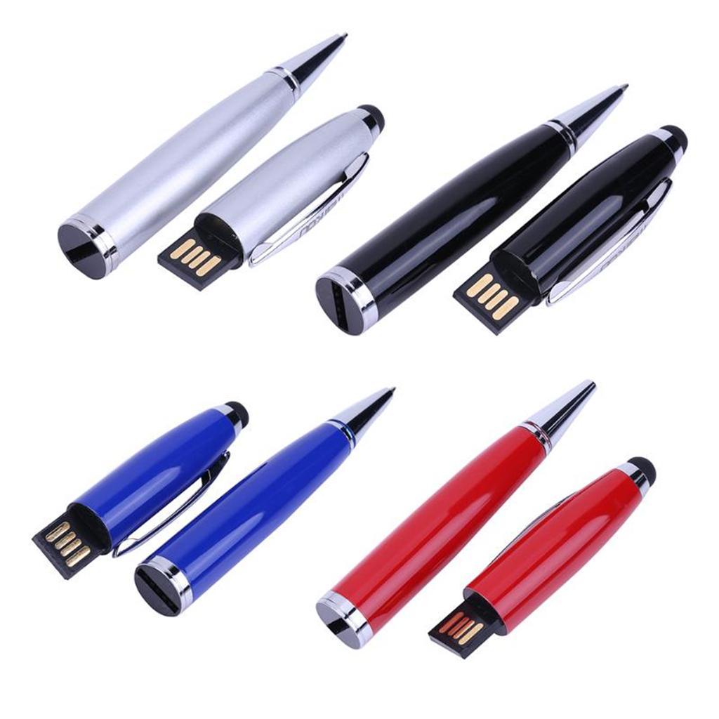 2-4pack 3in1 USB 2.0 Flash  Screen Stylus Pen Writing Ballpoint Pen 16G