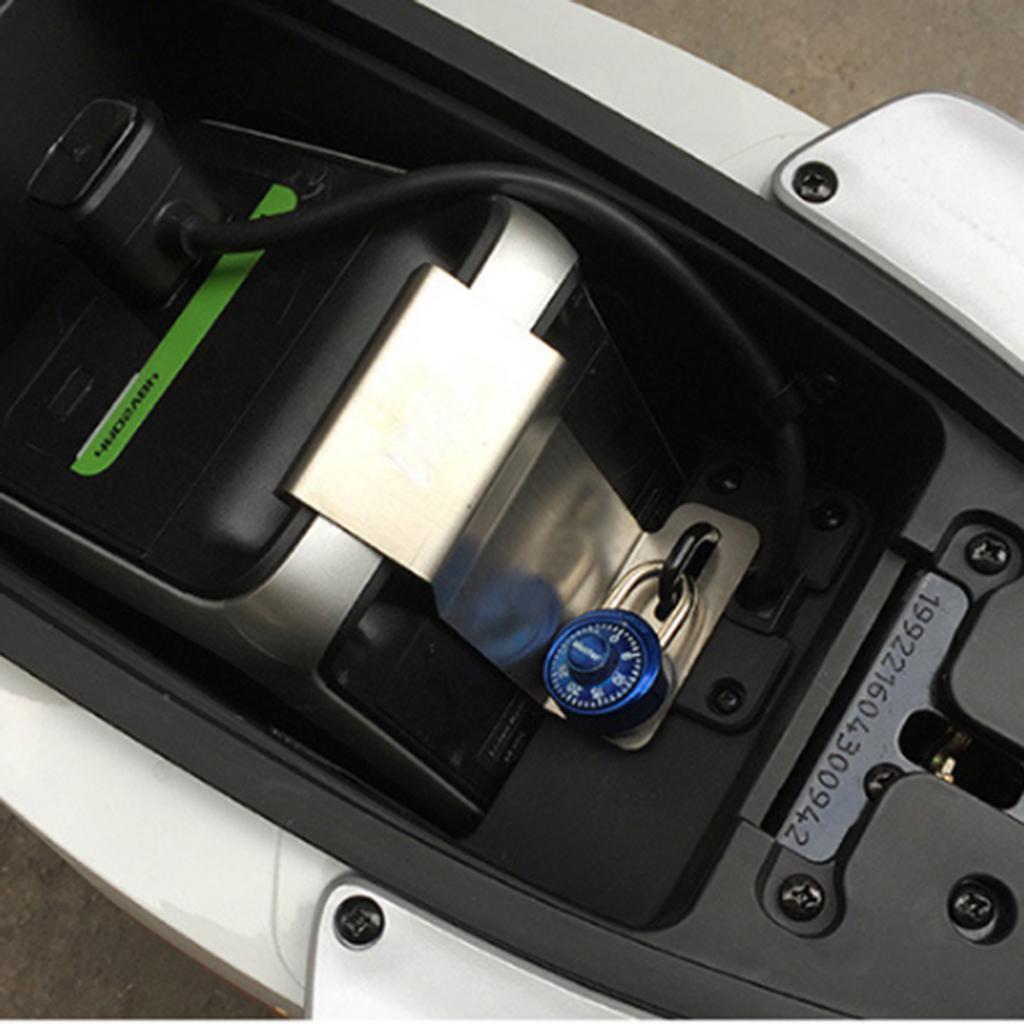Stainless Steel Hardware Scooter Battery Anti Theft Security Locking Plate