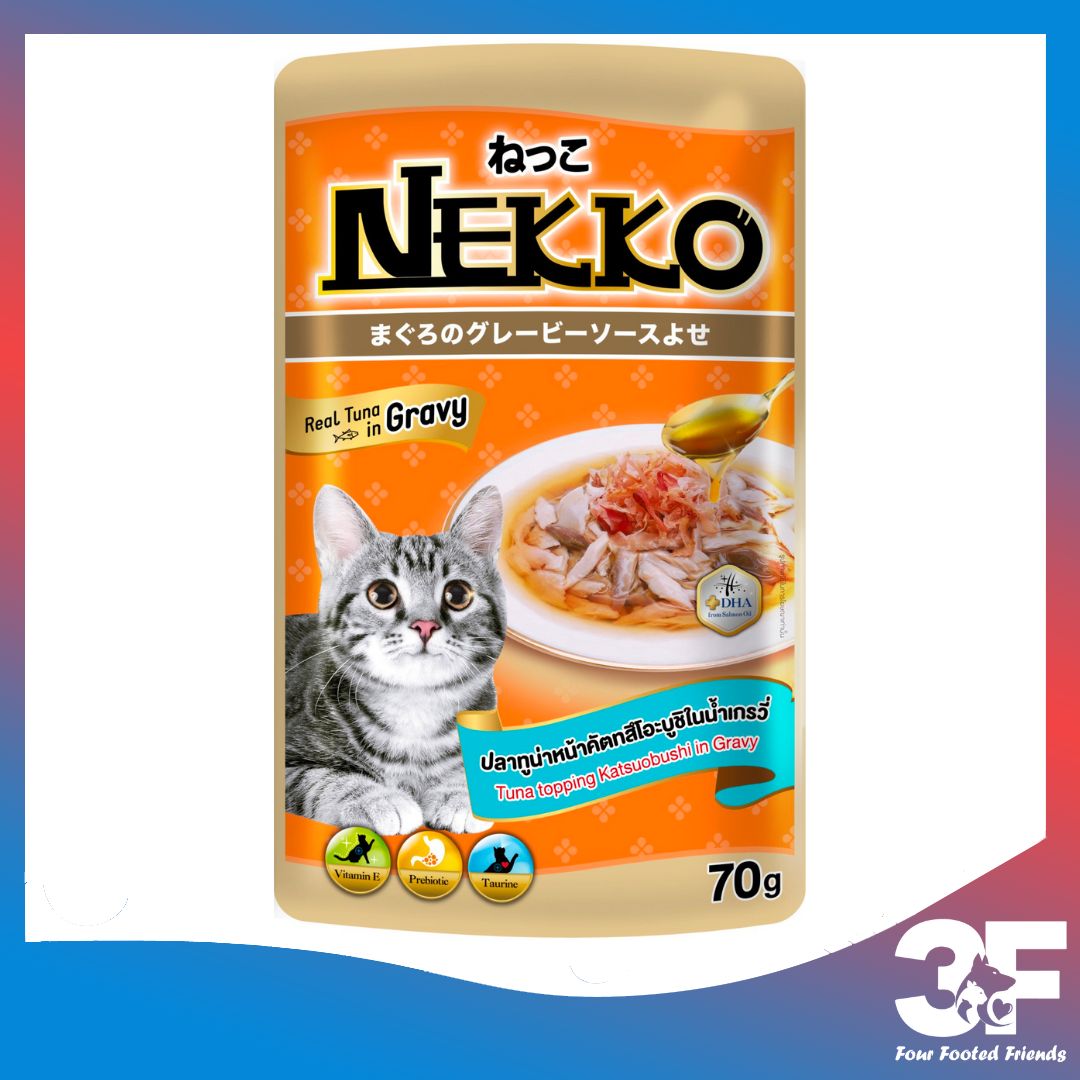 Pate Nekko Gravy Cho Mèo Trưởng Thành Từ 6 Tháng Tuổi Dạng Sốt Gói 70gr
