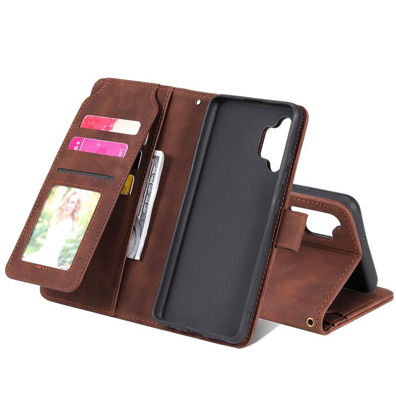 Bao da điện thoại nắp lật ngăn thẻ cho Samsung Galaxy A02s A12 A32 4G A42 A52 A72 5G