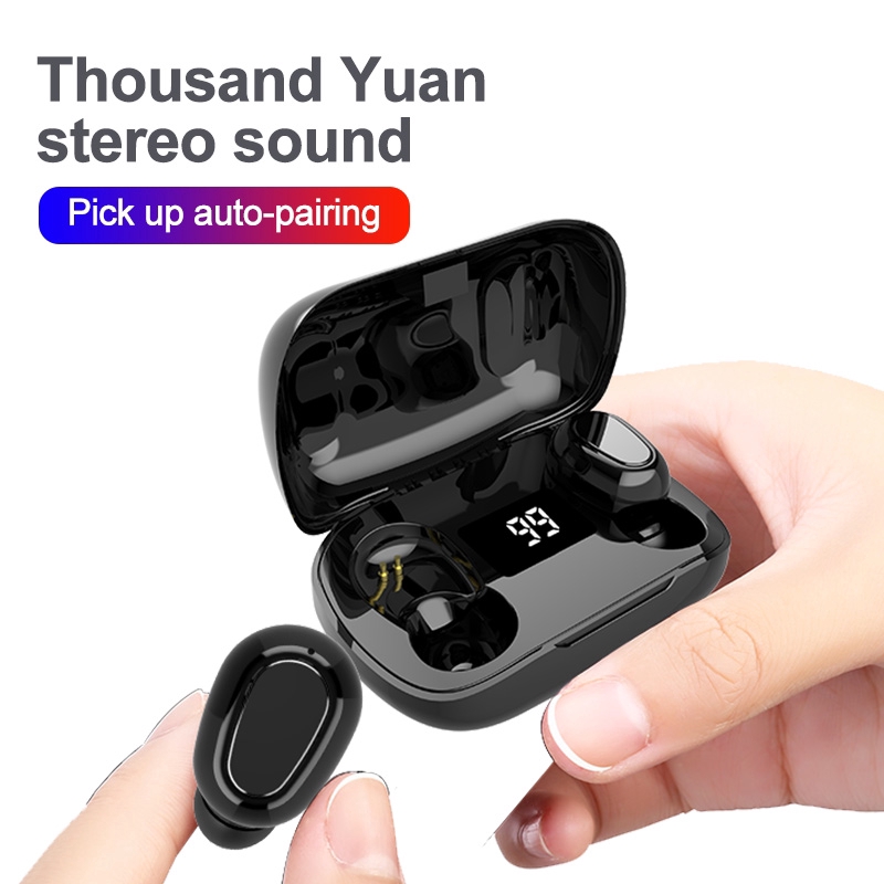 Tai Nghe Bluetooth Không Dây Bluetooth 5.3 TWS Micro Ghi Âm Điện Thoại The Deosd - Hàng Chính Hãng