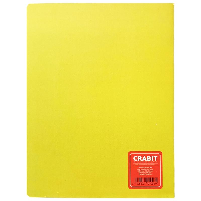Combo 5 Tập 4 Ô Ly 48 Trang ĐL 100g/m2 - Crabit Notebuck 1008 (Mẫu Màu Giao Ngẫu Nhiên)