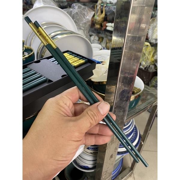 Đũa xanh viền vàng cao cấp