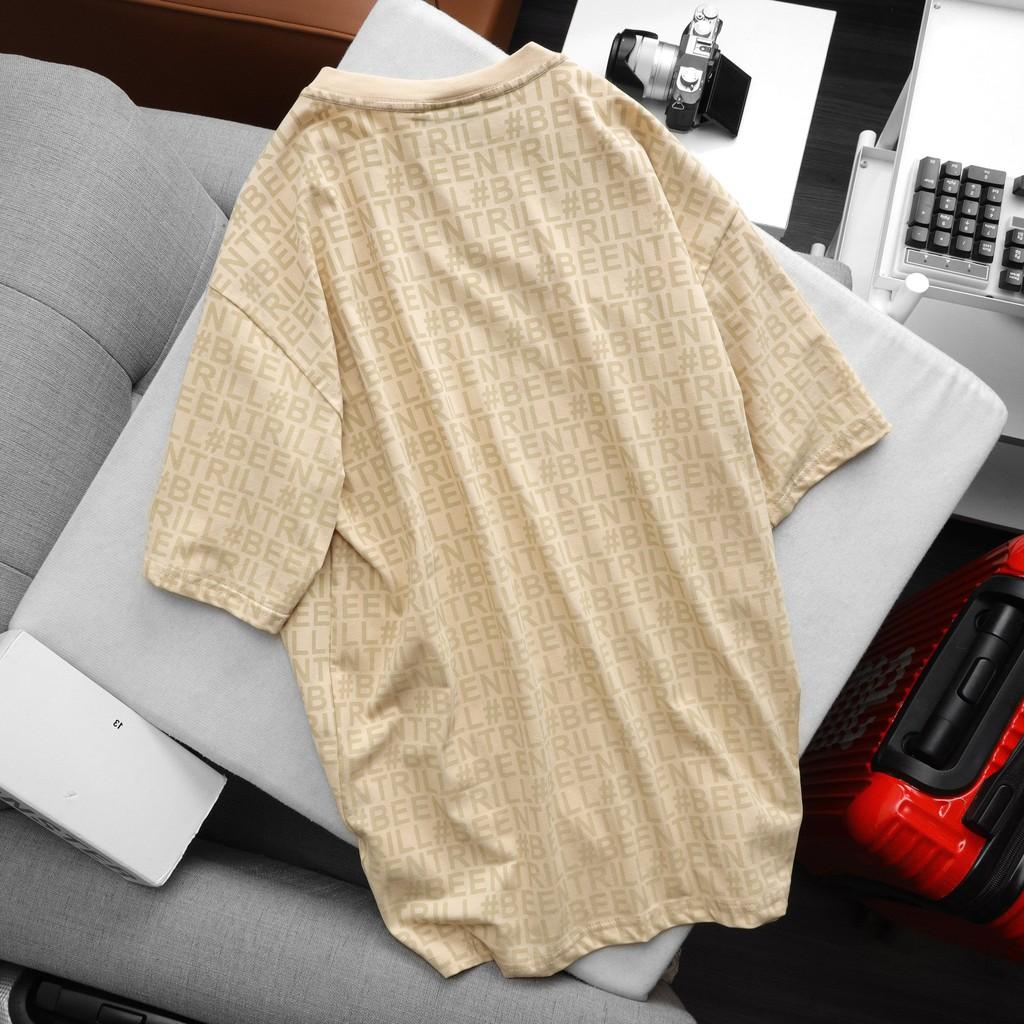 Áo thun tay lỡ phông Unisex nam nữ cotton beentrill monogram -B01