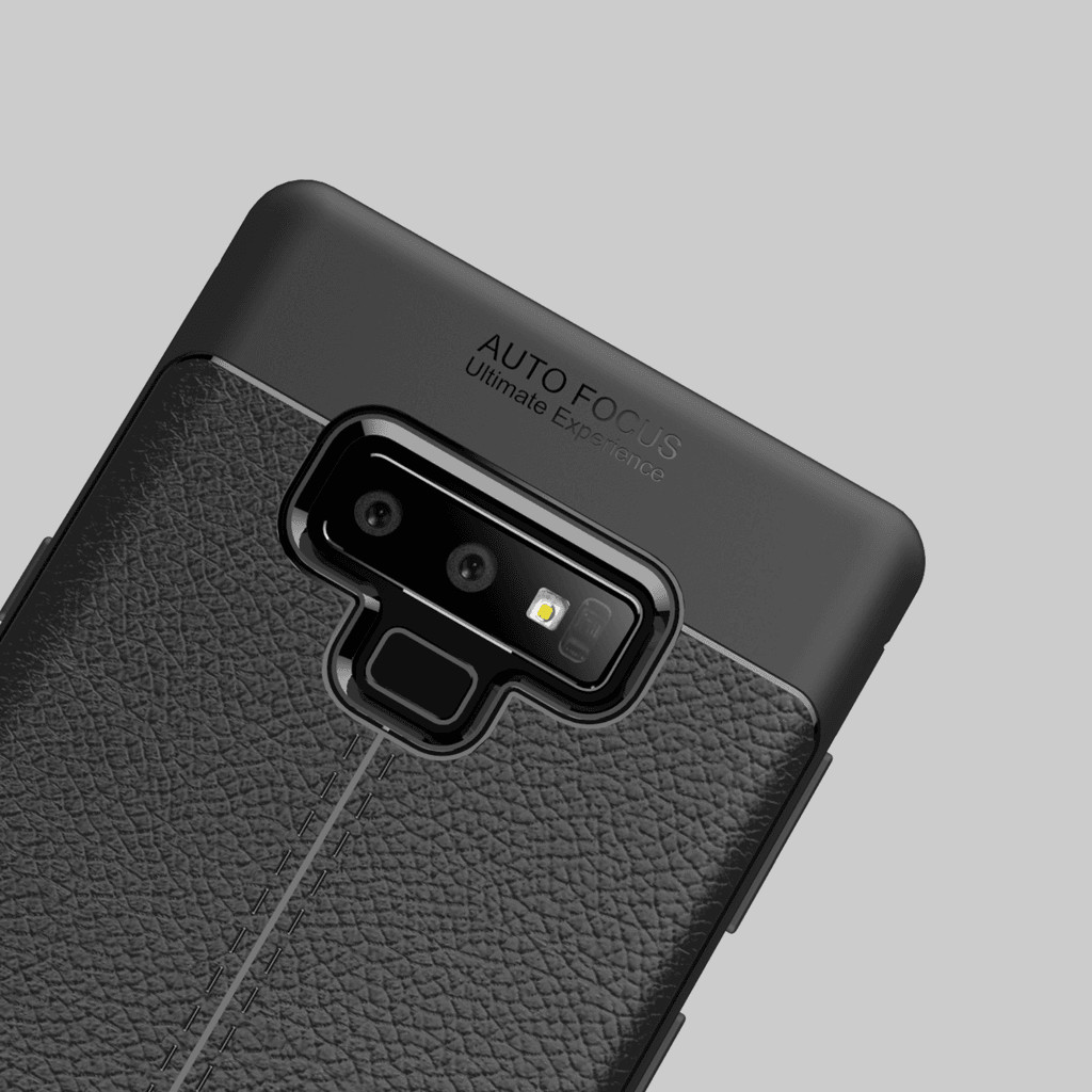 Ốp lưng silicon dẻo giả da Auto Focus cao cấp dành cho Samsung Note 9 - Hàng chính hãng