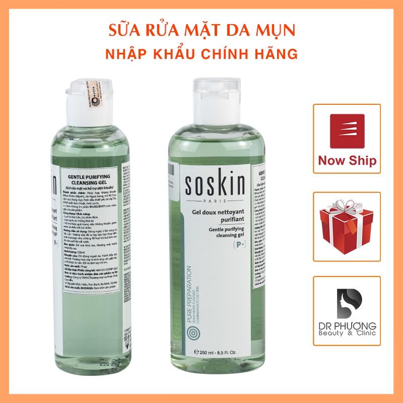 SỮA RỬA MẶT SOSKIN da dầu mụn