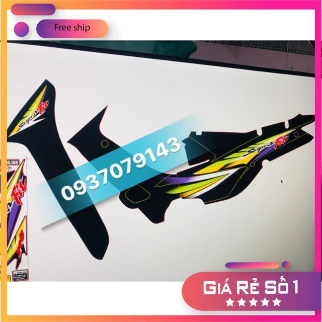 Tem rời dành cho xe wave đời đàu dán xe đen