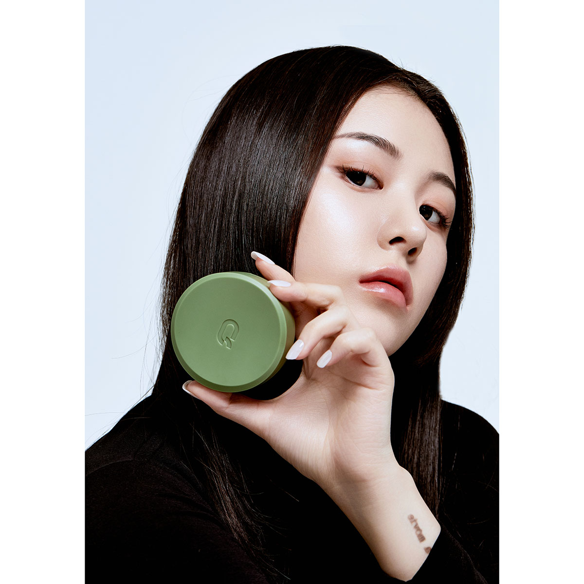 Phấn nước trang điểm che phủ kiềm dầu thuần chay GLAMRR Q VEGAN SUPER COVER CUSHION (1 lõi x 15g) by Gilaa