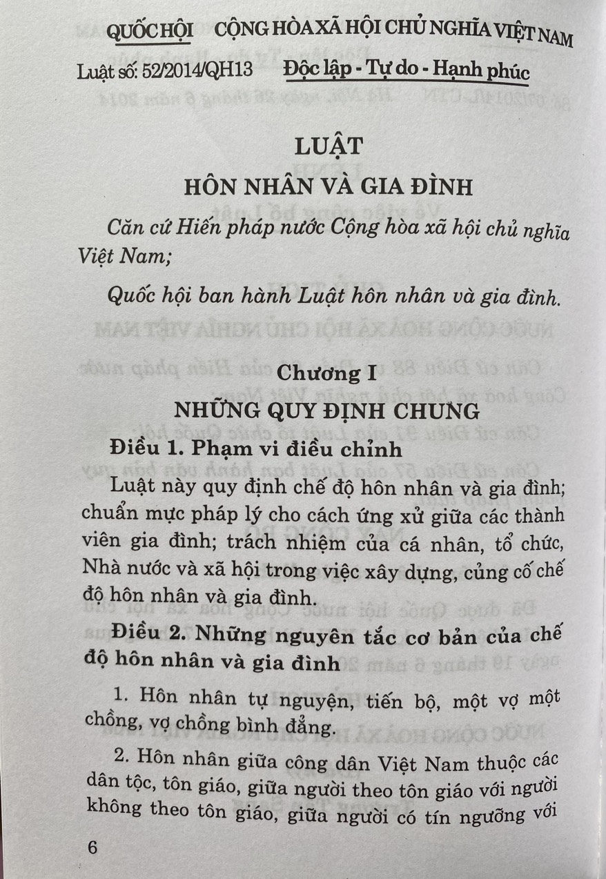 Luật Hôn Nhân Và Gia Đình