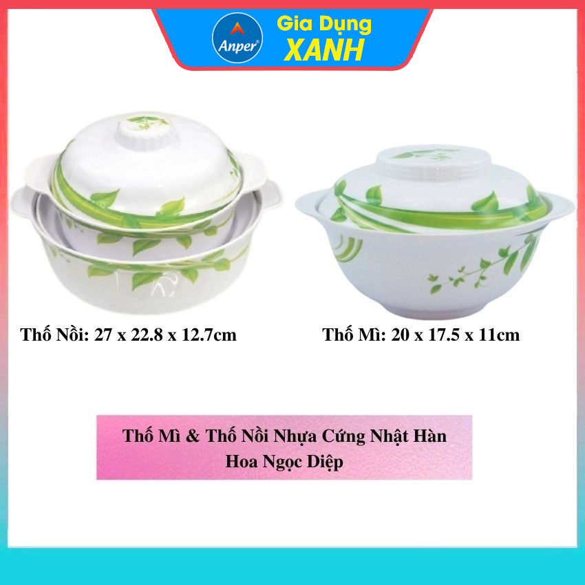 Thố nồi tô nhựa  20cm  - 27 cm  thố tô nhựa cao cấp  Anper Nhựa Nhật Hàn  Melamine Cứng  An Toàn Sang Trọng ,  Bát Chén Tô Đĩa Thố Dùng Gia Đình Và Nhà Hàng bát đĩa nhựa bộ chén dĩa tô đẹp  tô nhựa cao cấp