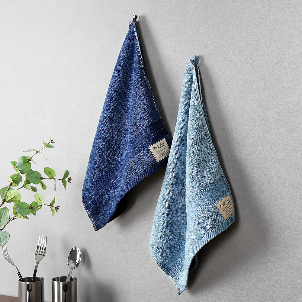 Khăn Denim chất liệu Cotton, kích thước 37x77cm Homenhouse