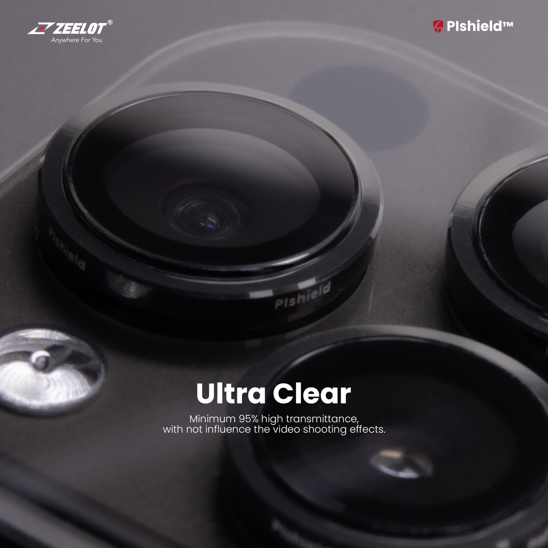 Camera Lens Zeelot Dành Cho iPhone 15 Pro Max / iPhone 15 Pro, ZEELOT PISHIELD TITANIUM ALLOY LENS - HÀNG CHÍNH HÃNG