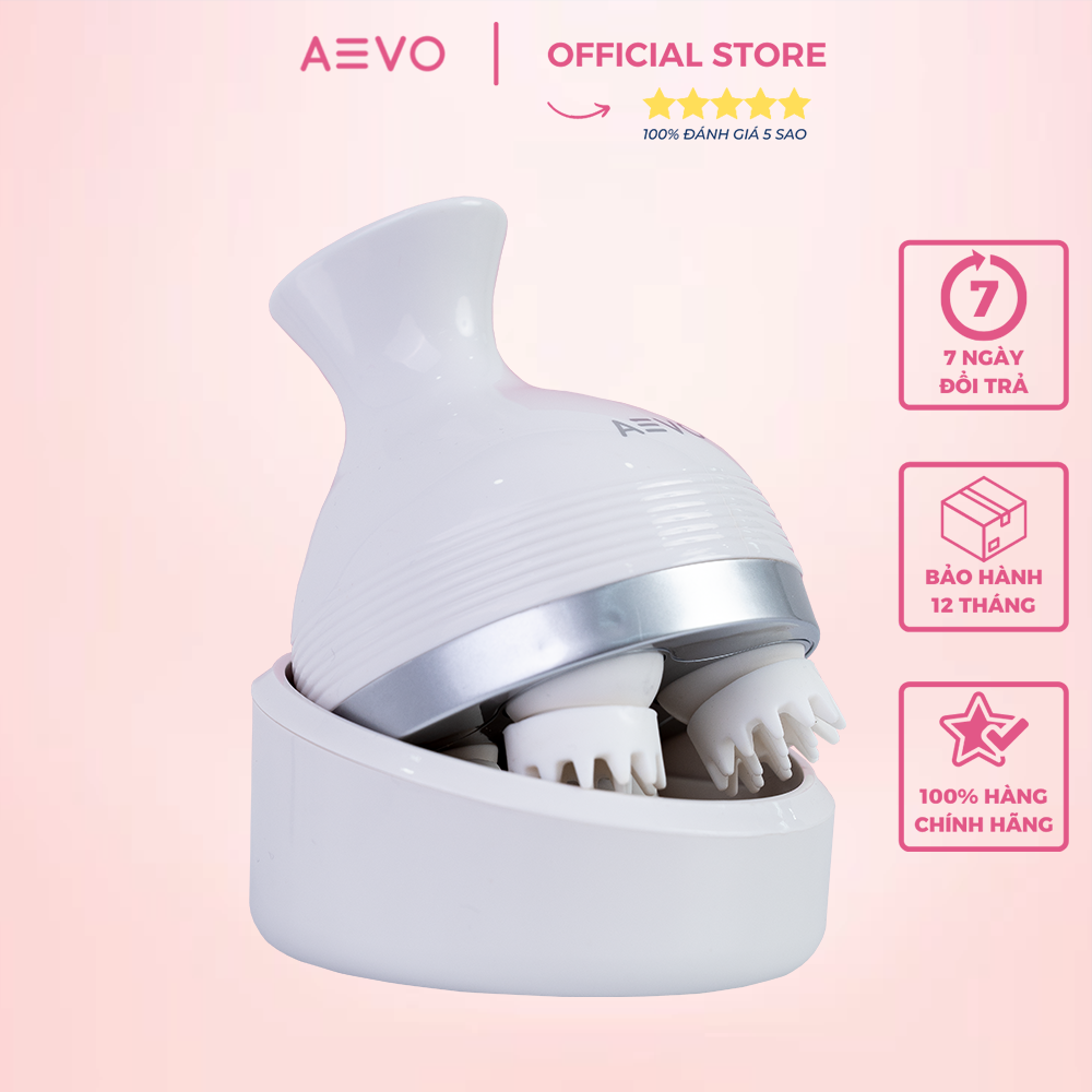 Máy Massage Đầu Cổ Vai Gáy AEVO Scalp Massager - Máy Mat Xa Chính Hãng - Matxa Đầu Giải Toả Căng Thẳng, Mệt Mỏi