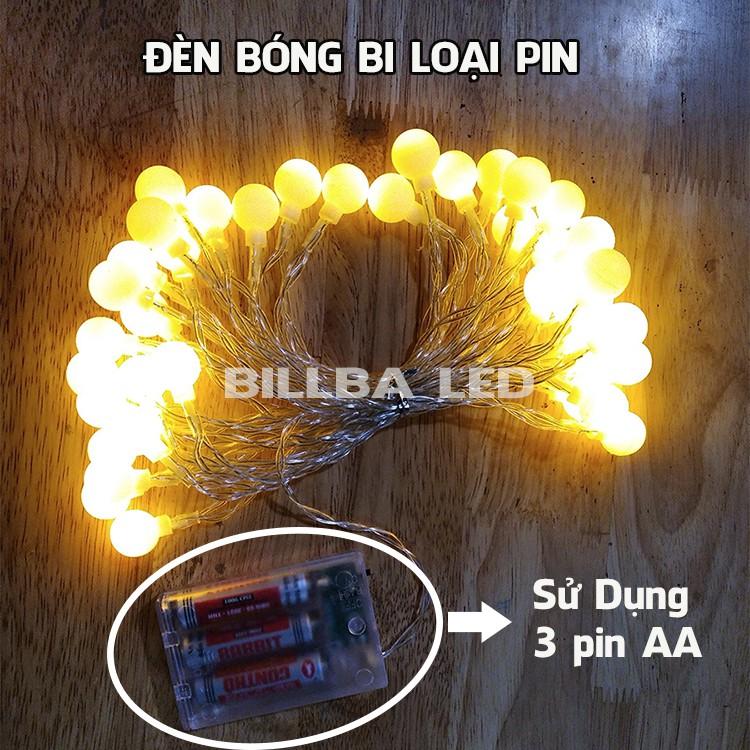 Đèn Led Dây Nháy Trang Trí Ngoài Trời Decor Phòng 6m 40 Bóng Ánh Sáng Vàng Dùng Pin Cắm Điện Chân USB