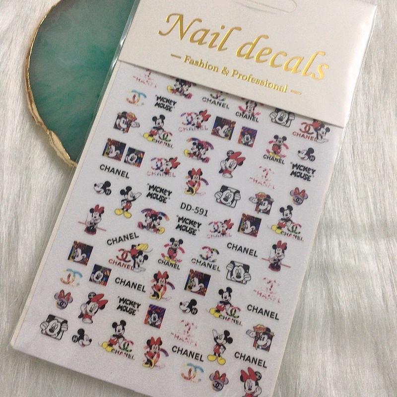 Nail art sticker, sticker dán móng, phụ kiện trang trí móng