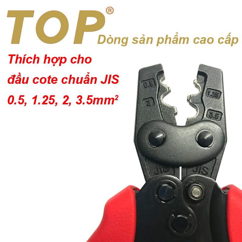 Kìm bấm đầu cote nhanh trợ lực số 03 TOP (0.5 - 4mm2) TOP - VNE-0103 ( kìm bấm cos)