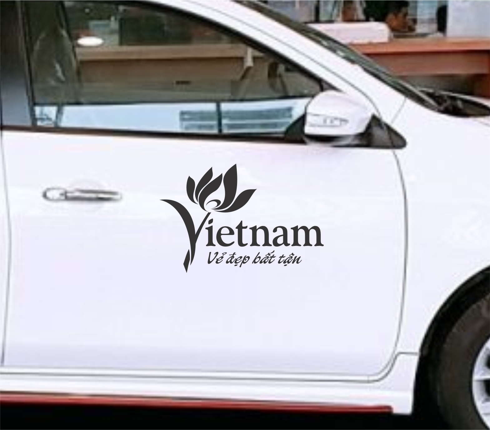 Decan dán xe logo Việt Nam vẻ đẹp bất tận
