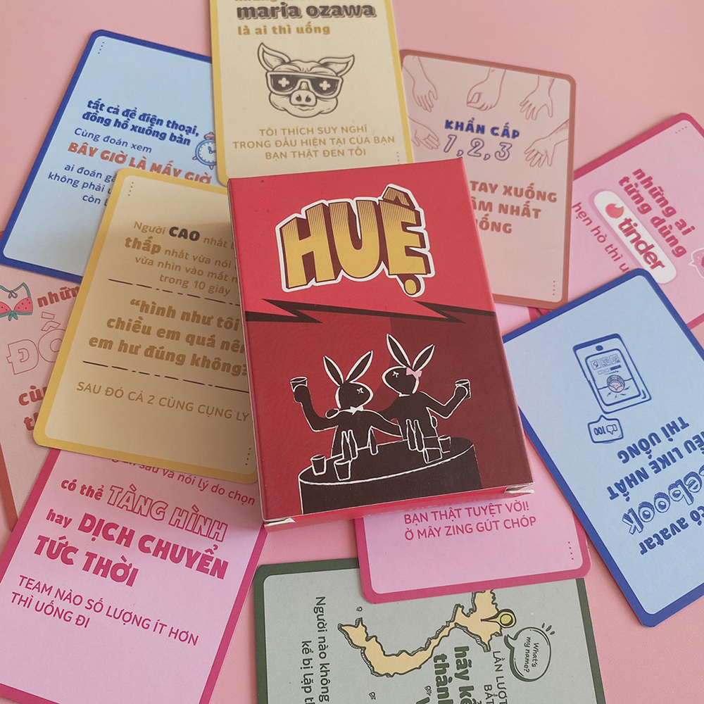 Bài HUỆ Bài Uống Bia Drinking Card Game Nhậu Nhẹt Hot Trend 2021 Giúp Khuấy Động Mọi Cuộc Vui