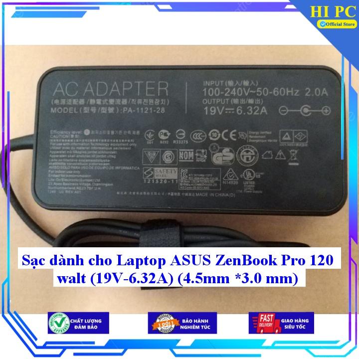 Sạc dành cho Laptop ASUS ZenBook Pro 120 walt - Kèm Dây nguồn - Hàng Nhập Khẩu