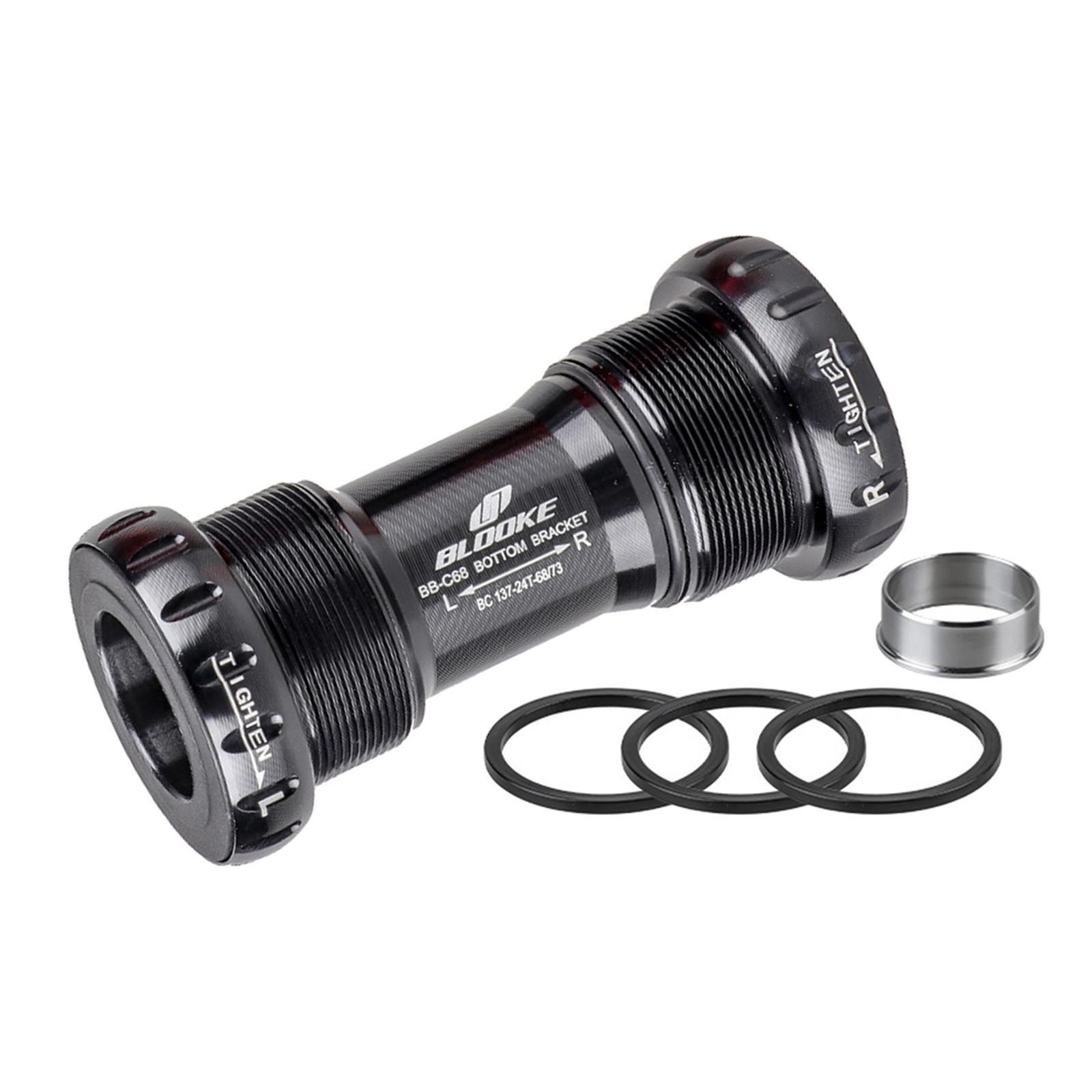 Deluxe Bike Bottom Bracket Thread BB Sealed Bearing BB Bottom Black
