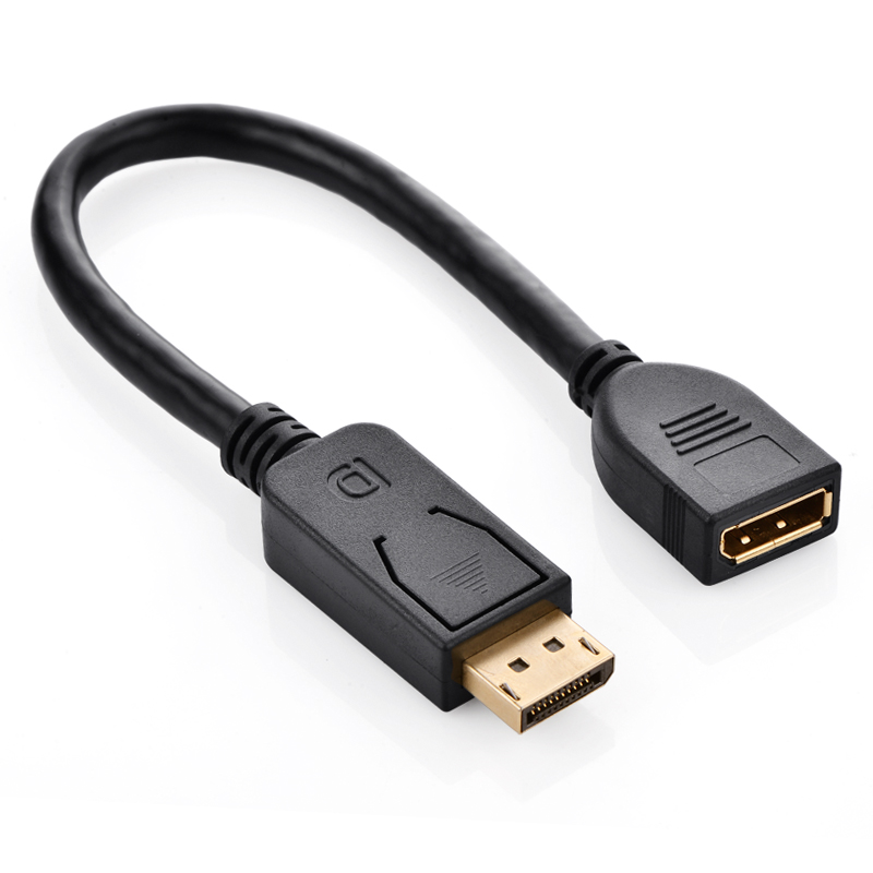 Cáp Displayport nối dài 1 đầu đực sang 1 đầu cái dài 25cm UGREEN 20407 - Hàng Chính Hãng