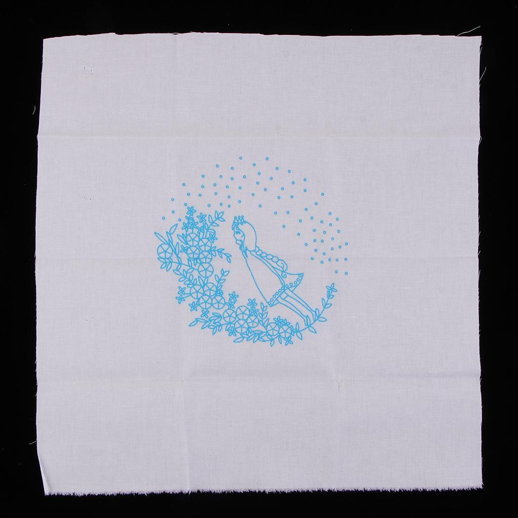 DIY Princess Embroidery Beginners with Hoop Sewing Thread & Instructions